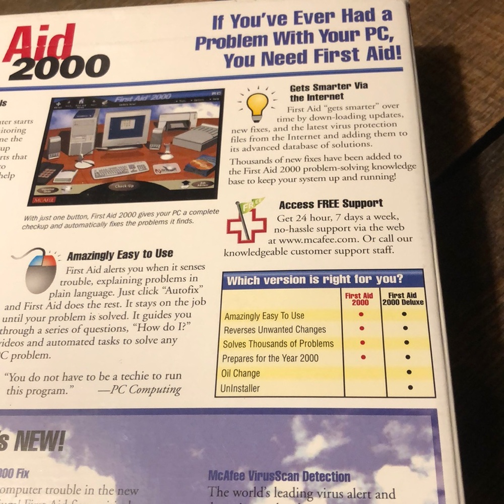 SOLD ON MERC McAfee First Aid 2000 CD ROM - Picture 4 of 7